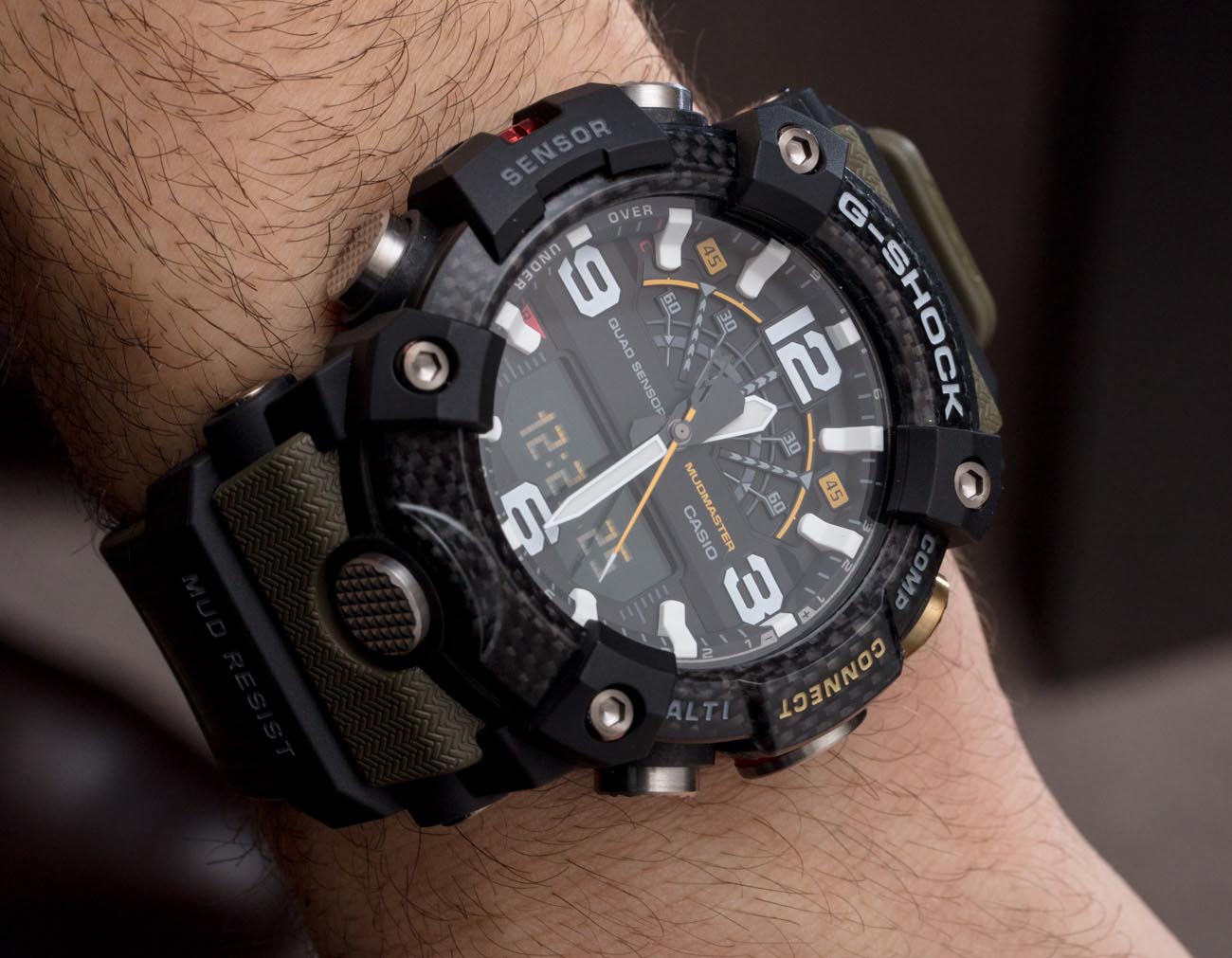 Casio G-Shock GG-B100X-1A3 Mudmaster Quad Sensor Bluetooth Men's Watch (Green & Black) GGB100X-1A3