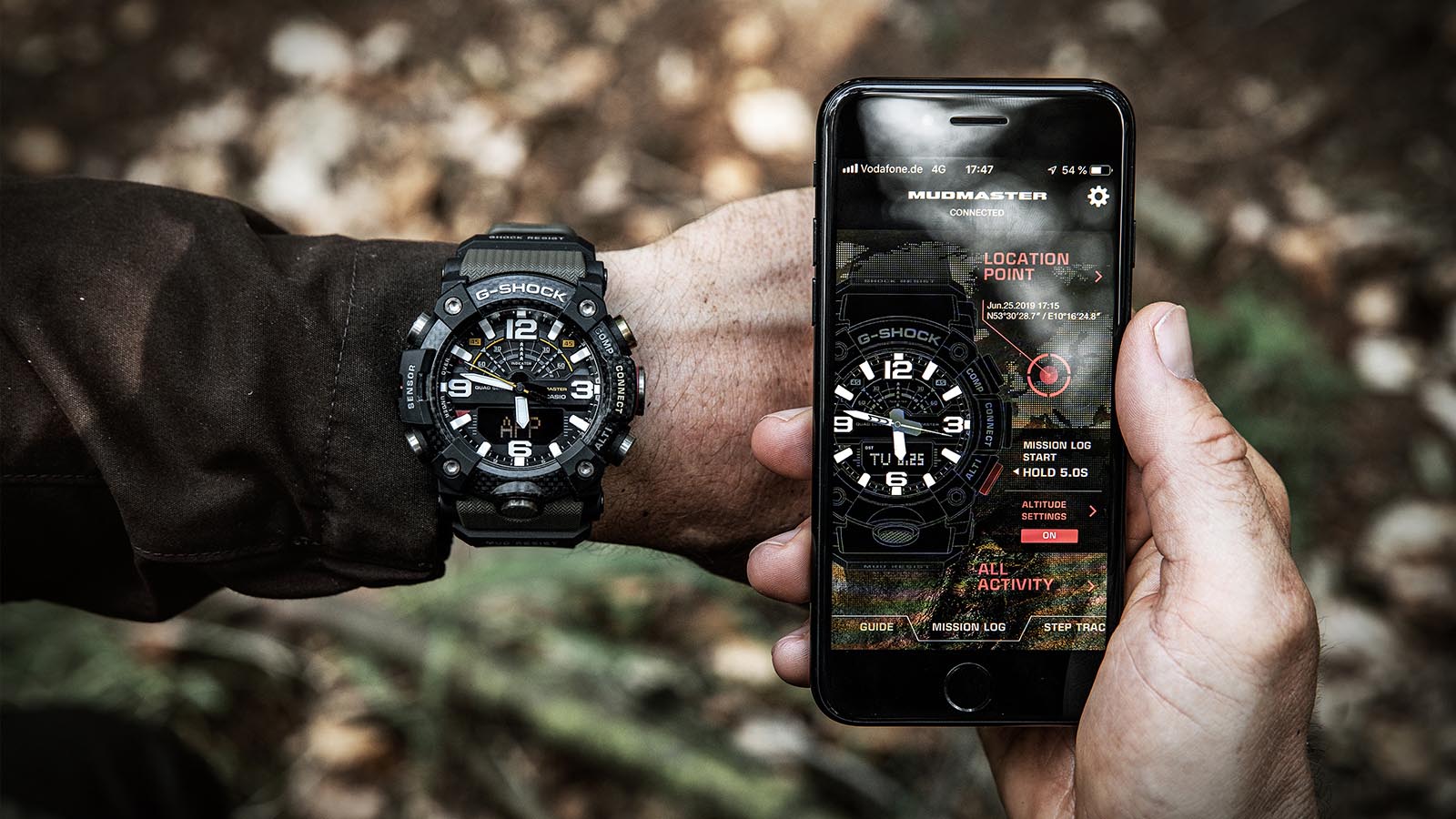 Casio G-Shock GG-B100X-1A3 Mudmaster Quad Sensor Bluetooth Men's Watch (Green & Black) GGB100X-1A3