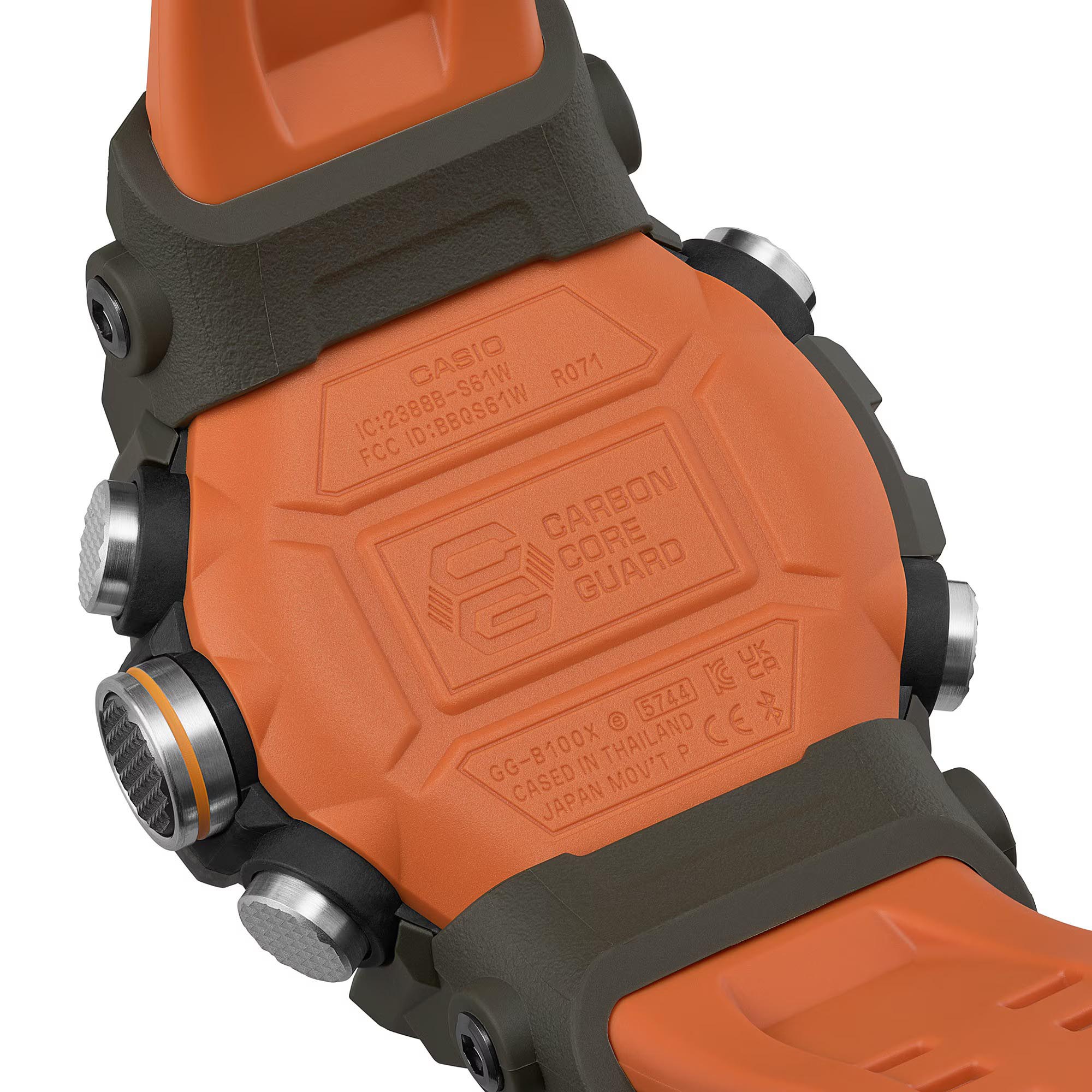 Casio G-Shock GG-B100X-1A9 Mudmaster Quad Sensor Bluetooth Men's Watch (Orange & Black) (Upgrade version of GG-B100-1A9)