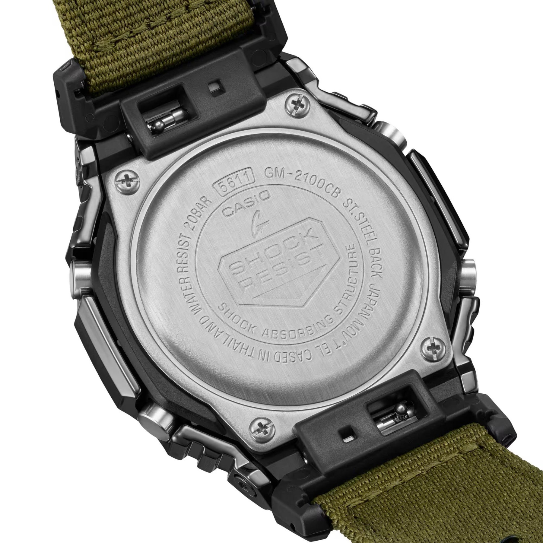 Casio G-Shock GM-2100CB-3A CasiOak Metal Case Analog Digital Men Watch ozdigitalwatch.com.au