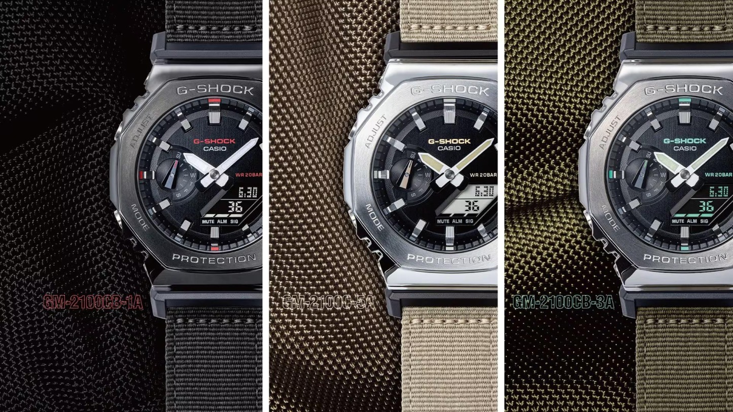 Casio G-Shock GM-2100CB-3A CasiOak Metal Case Analog Digital Men Watch ozdigitalwatch.com.au