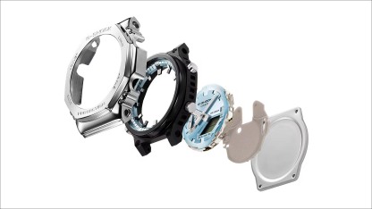 Casio G-Shock GM-2110D-2A CasiOak Metal Case Analog Digital Men's Watch (Silver & Blue) GM2110D-2A