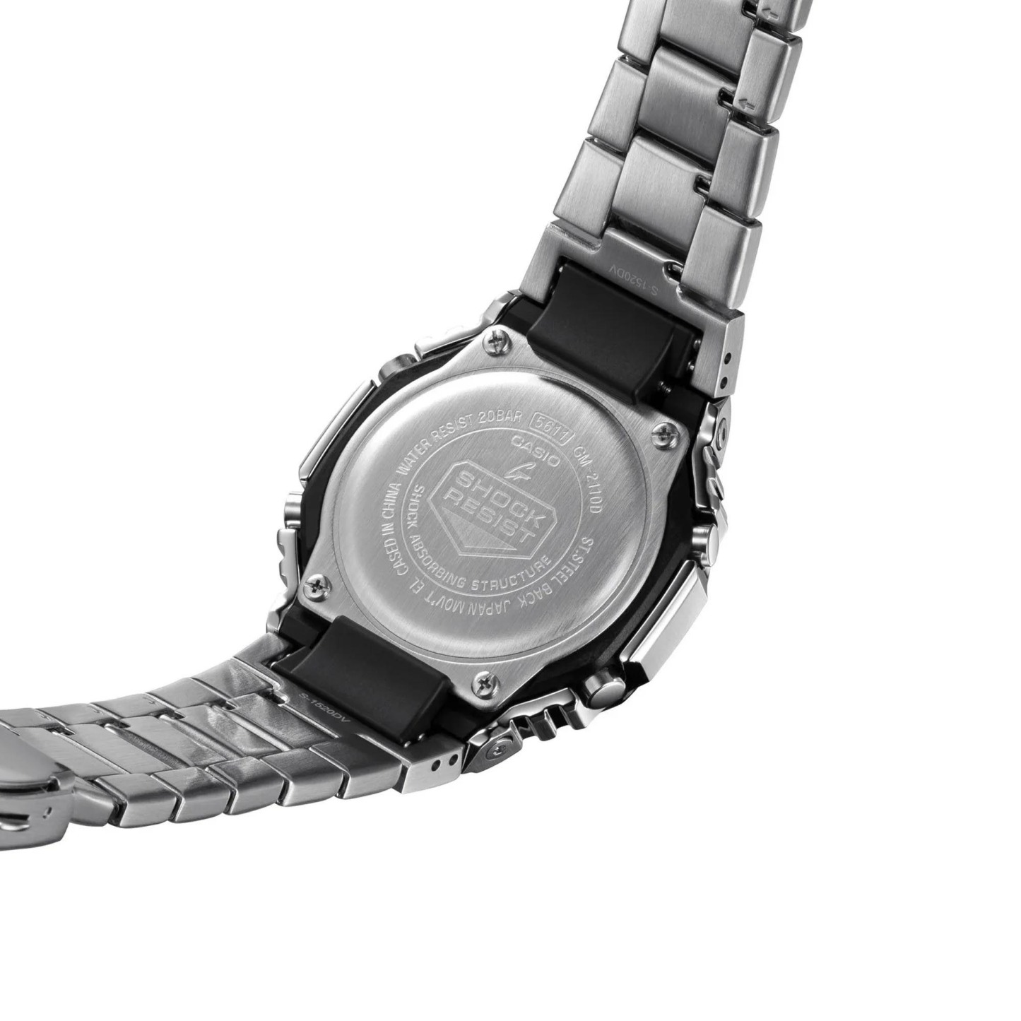 Casio G-Shock GM-2110D-7A CasiOak Full Metal Analog Digital Men's Watch (Silver) GM2110D-7A