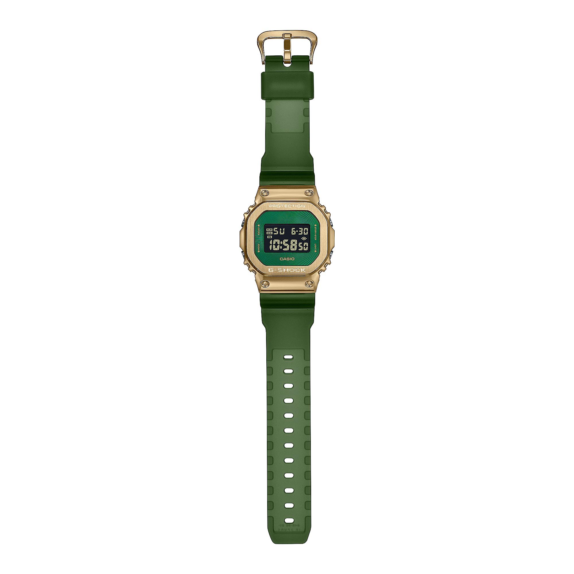 Casio G-Shock GM-5600CL-3 Metal Clad Men's Digital Watch (Gold & Green) GM5600CL-3