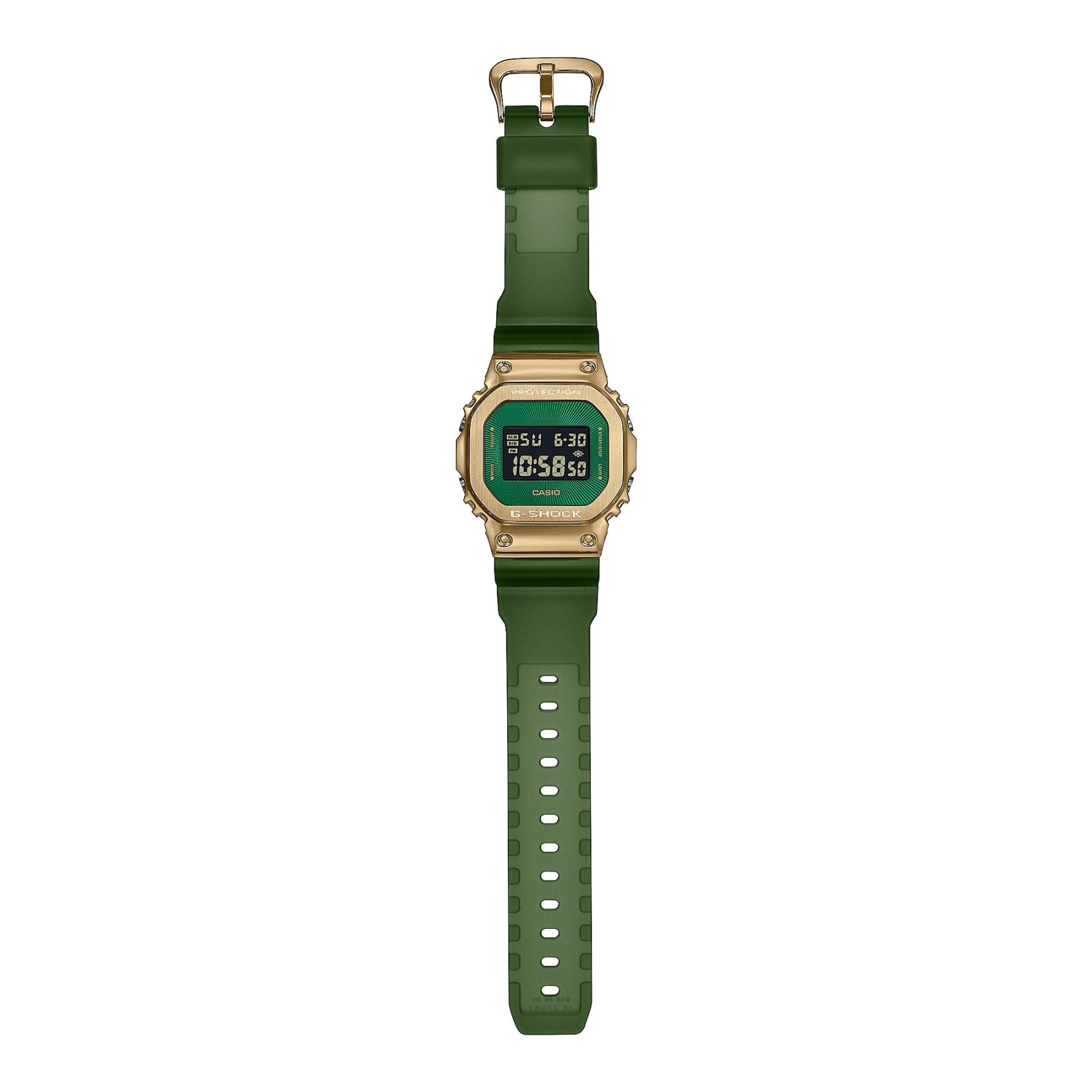 Casio G-Shock GM-5600CL-3 Metal Clad Men's Digital Watch (Gold & Green) GM5600CL-3