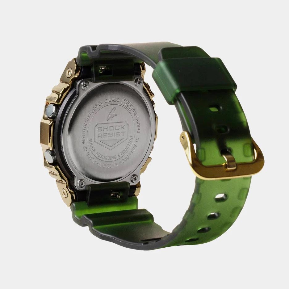 Casio G-Shock GM-5600CL-3 Metal Clad Men's Digital Watch (Gold & Green) GM5600CL-3
