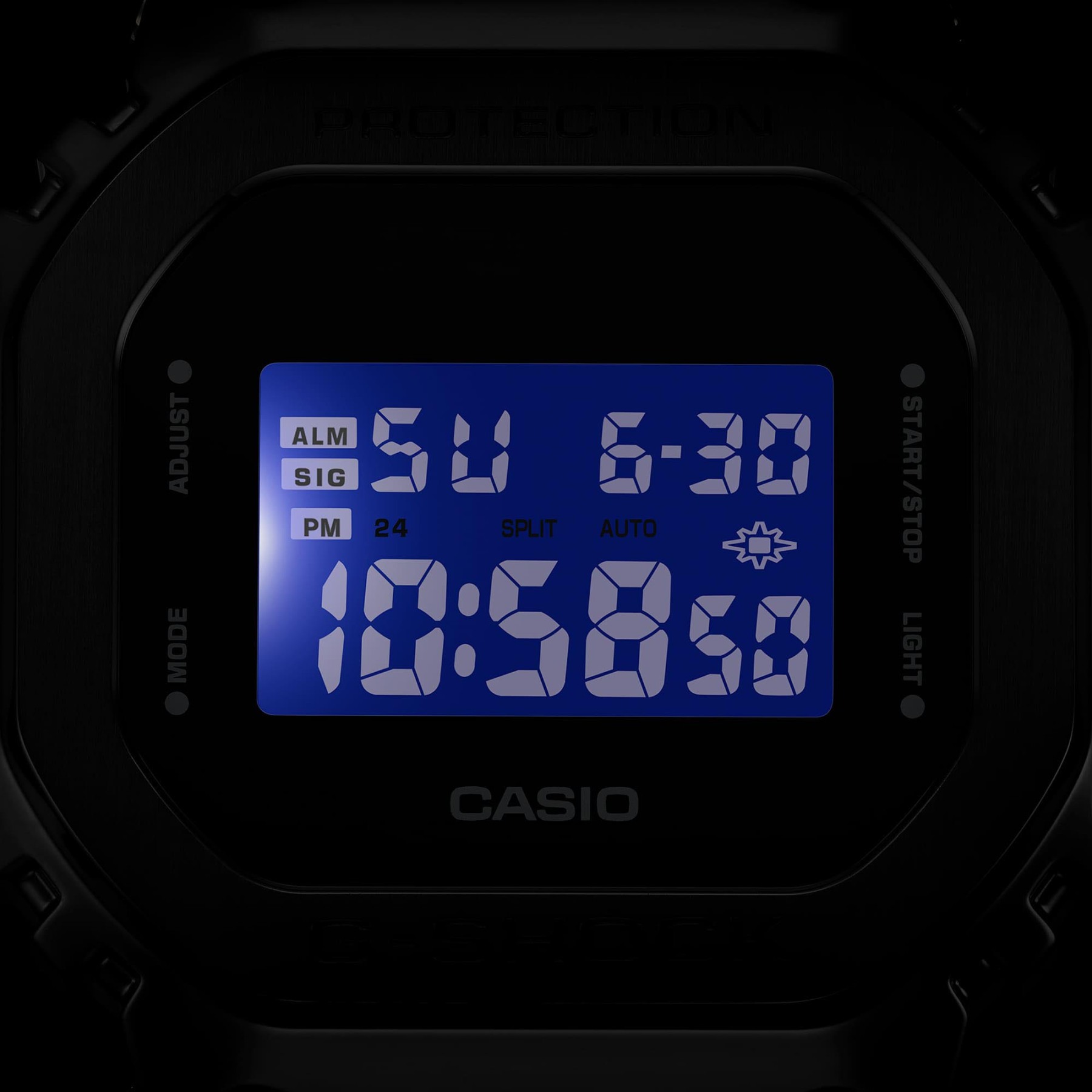 Casio G-Shock GM-5600UB-1 Metal Bezel Men's Digital Watch (Black) GM5600UB-1