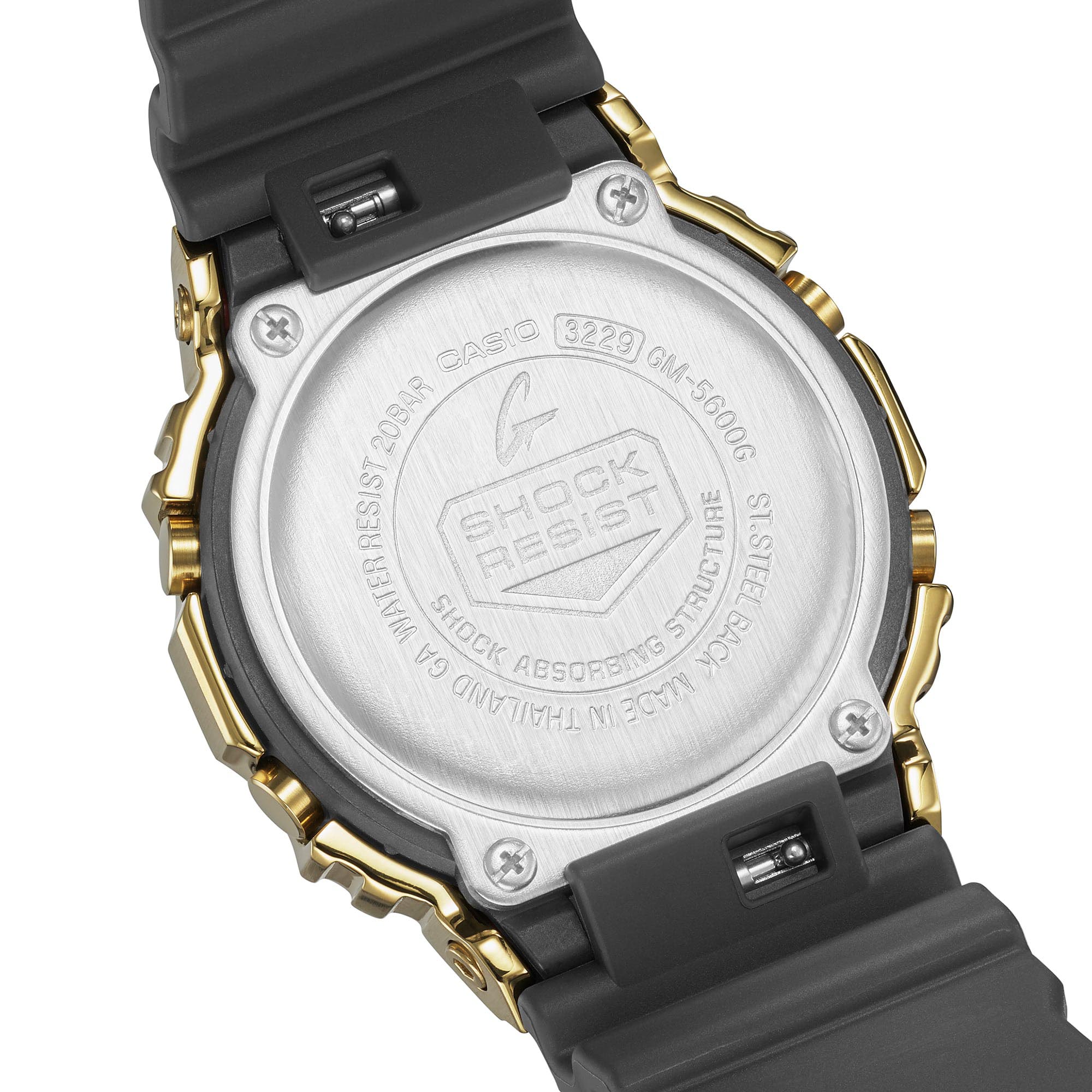 Casio G-Shock GM-5600UG-9 Metal Bezel Men's Digital Watch (Gold & Black) GM5600UG-9