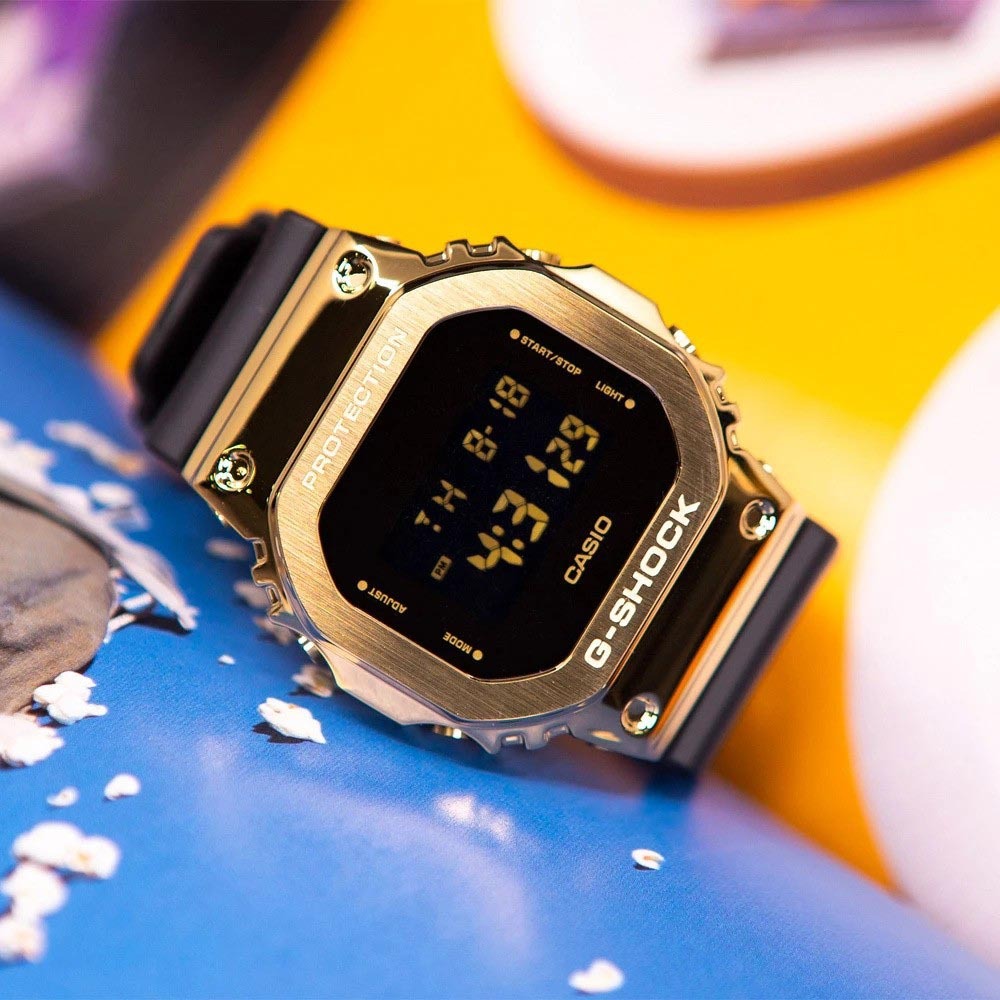 Casio G-Shock GM-5600UG-9 Metal Bezel Men's Digital Watch (Gold & Black) GM5600UG-9