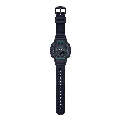 Casio G-Shock GMA-S2100GA-1A S-Series CasiOak Woman Watch Black Green ozDigitalWatch.com.au