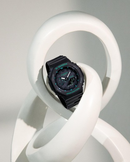 Casio G-Shock GMA-S2100GA-1A S-Series CasiOak Woman Watch Black Green ozDigitalWatch.com.au