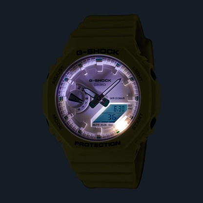 Casio G-Shock GMA-S2100GA-7A CasiOak S-Series Women Watch White Green ozDigitalWatch.com.au
