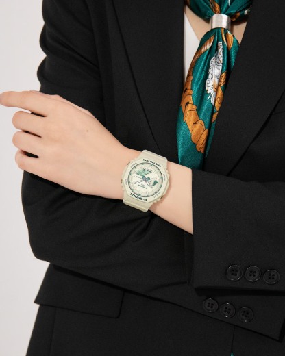 Casio G-Shock GMA-S2100GA-7A CasiOak S-Series Women Watch White Green ozDigitalWatch.com.au