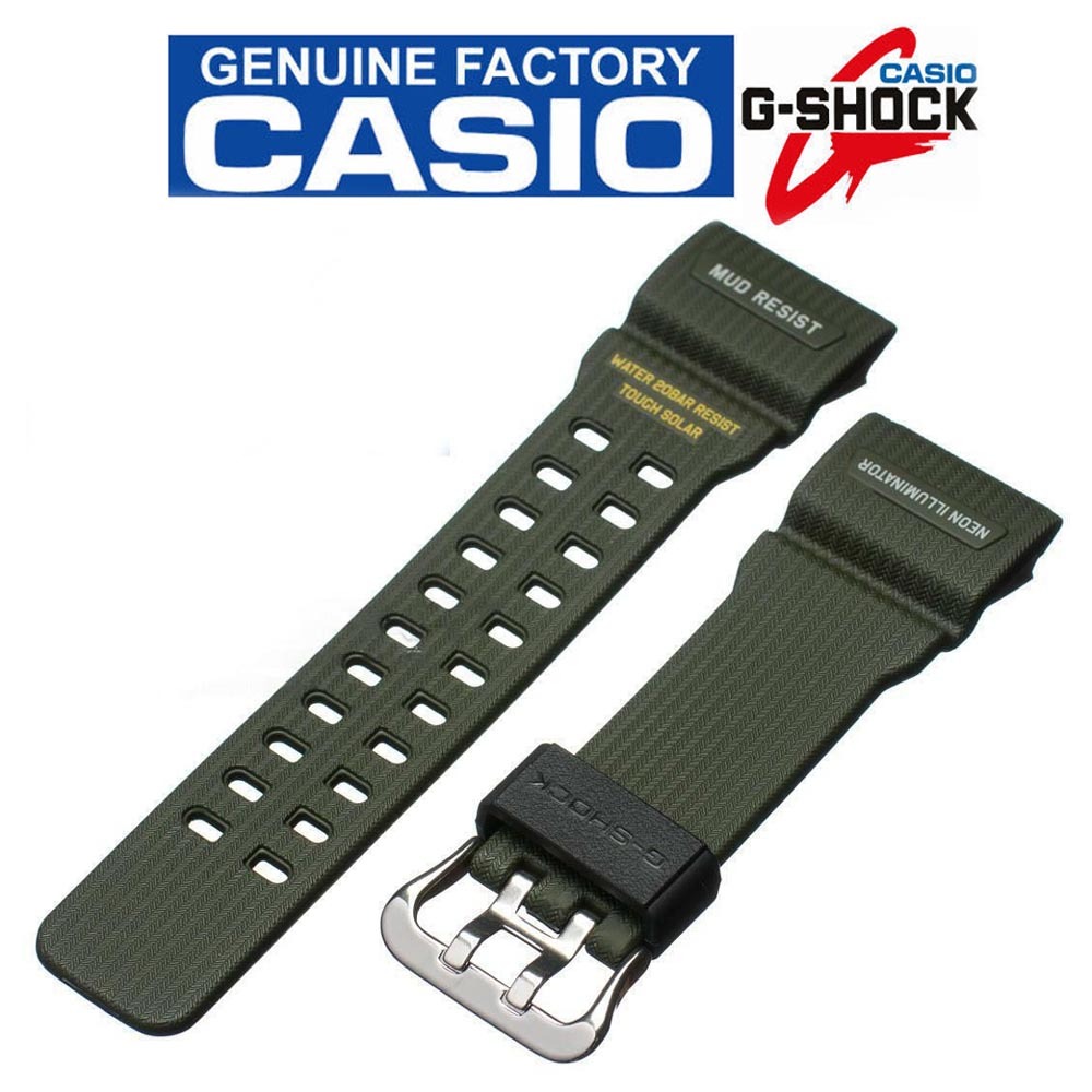 Casio G-Shock GSG-100-1A3 Mudmaster Genuine Replacement Band (Green) (Part No: 10559698) GSG100