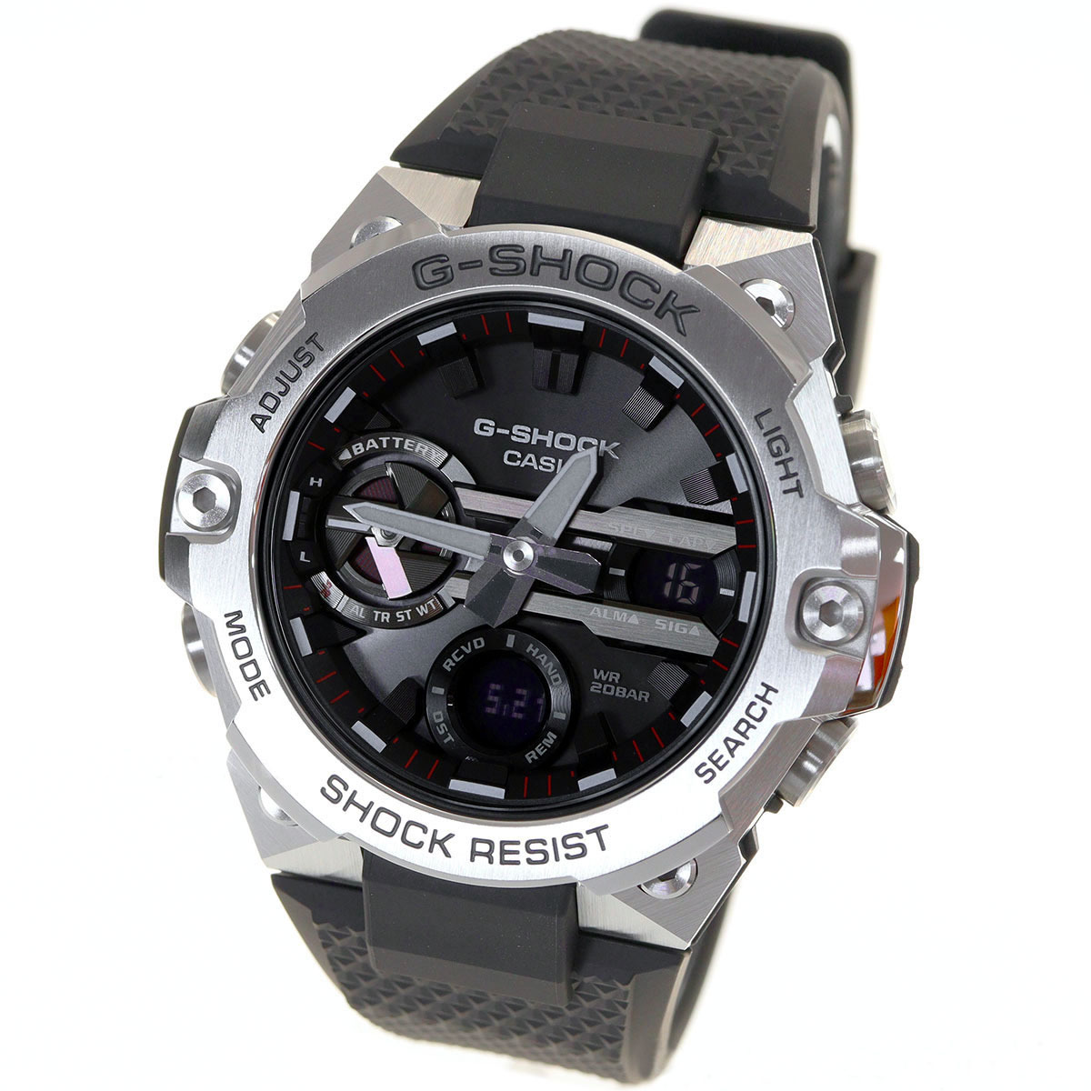 Casio G-Shock G-Steel GST-B400-1A Bluetooth Solar Analog Digital Men's Watch (Black) GSTB400-1A