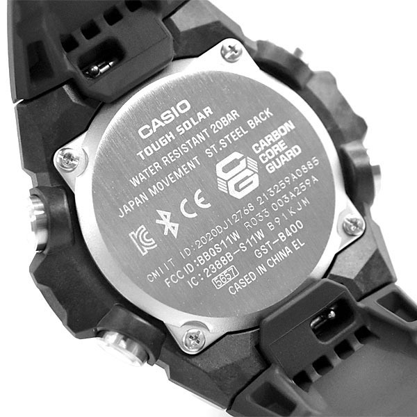 Casio G-Shock G-Steel GST-B400-1A Bluetooth Solar Analog Digital Men's Watch (Black) GSTB400-1A