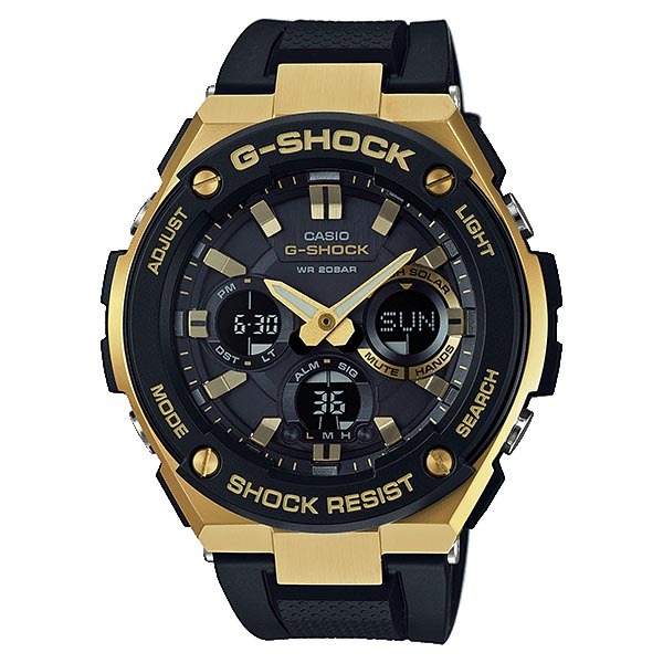Casio G-Shock G-Steel GST-S100G-1A Solar Men Watch Yellow Gold x Black ozdigitalwatch.com.au
