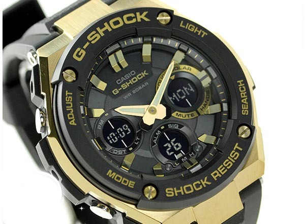 Casio G-Shock G-Steel GST-S100G-1A Solar Men Watch Yellow Gold x Black ozdigitalwatch.com.au