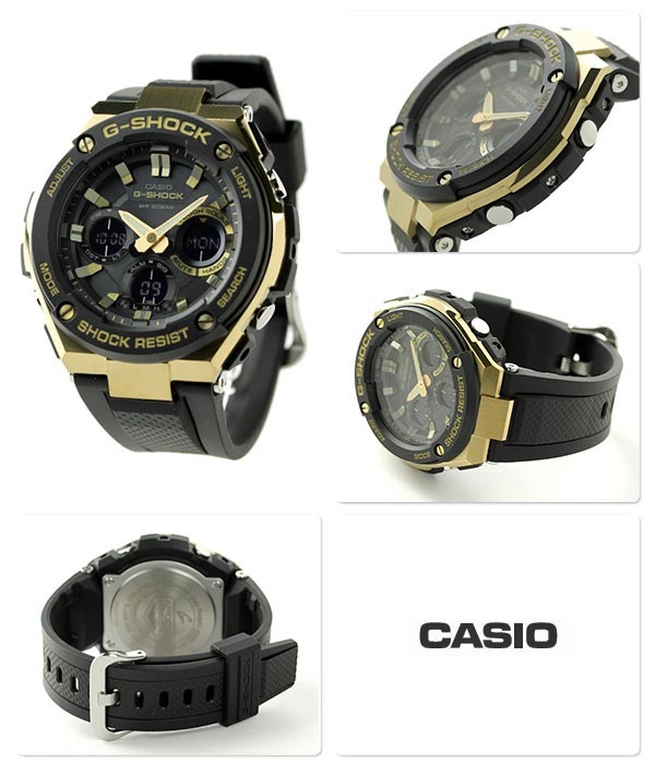 Casio G-Shock G-Steel GST-S100G-1A Solar Men Watch Yellow Gold x Black ozdigitalwatch.com.au