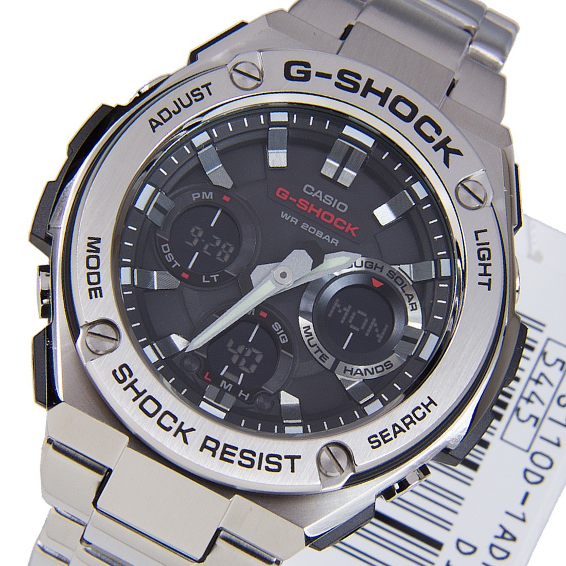 Casio G-Shock G-Steel GST-S110D-1A Solar Analog Digital Men Watch Metal Band ozdigitalwatch.com.au