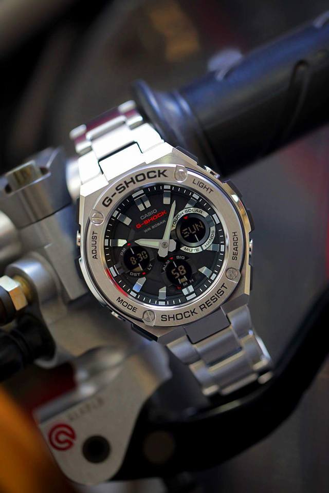 Casio G-Shock G-Steel GST-S110D-1A Solar Analog Digital Men Watch Metal Band ozdigitalwatch.com.au