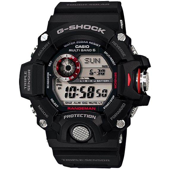 Casio G-Shock GW-9400-1 Rangeman Triple Sensors Solar Wave Ceptor Men's Watch ozDigitalWatch.com.au