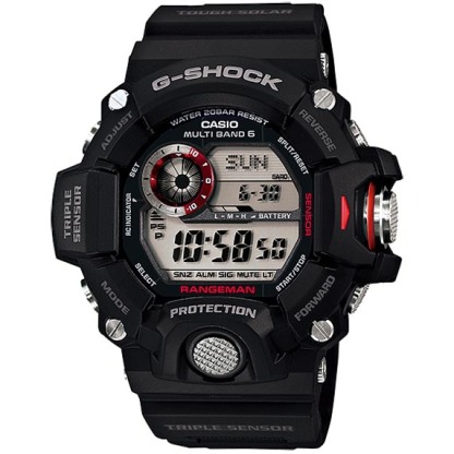 Casio G-Shock GW-9400-1 Rangeman Triple Sensors Solar Wave Ceptor Men's Watch (Black) GW9400-1