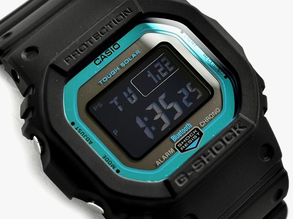 Casio G-Shock GW-B5600-2 Bluetooth Solar Multiband-6 Digital Watch Black Blue ozdigitalwatch.com.au
