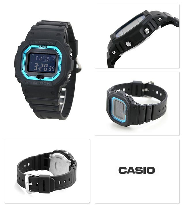 Casio G-Shock GW-B5600-2 Bluetooth Solar Multiband-6 Digital Watch Black Blue ozdigitalwatch.com.au
