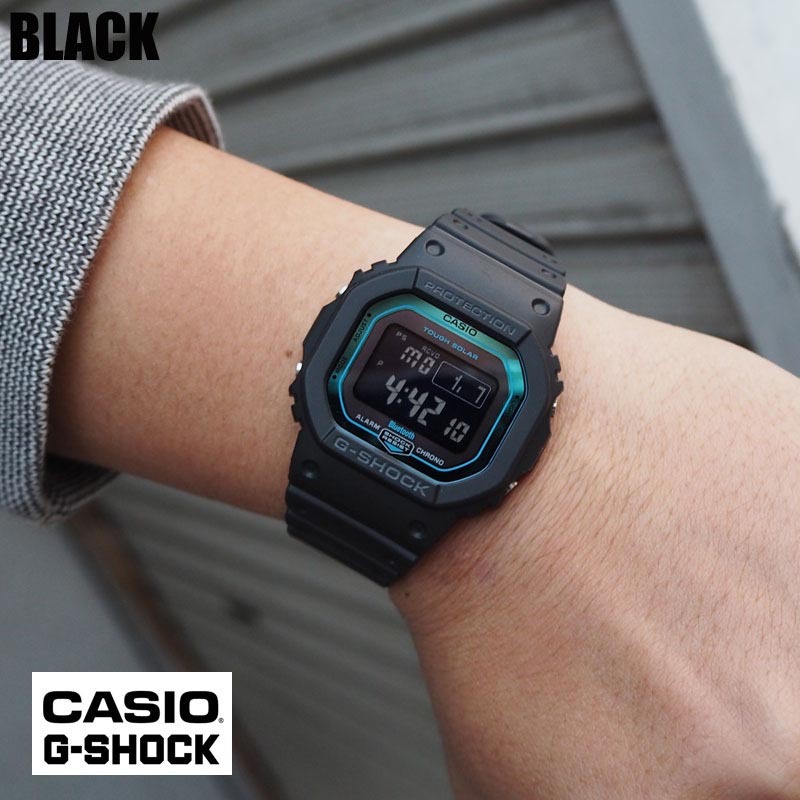 Casio G-Shock GW-B5600-2 Bluetooth Solar Multiband-6 Digital Watch Black Blue ozdigitalwatch.com.au