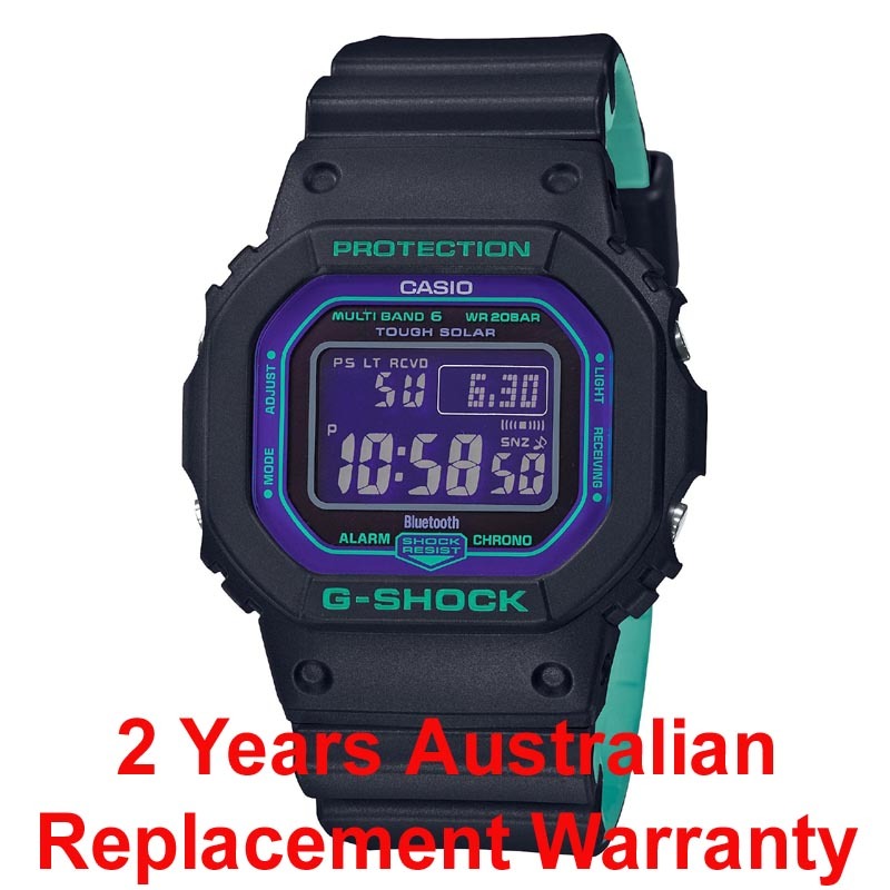 Casio G-Shock GW-B5600BL-1 90's Retro Sport Solar Digital Men Watch ozdigitalwatch.com.au