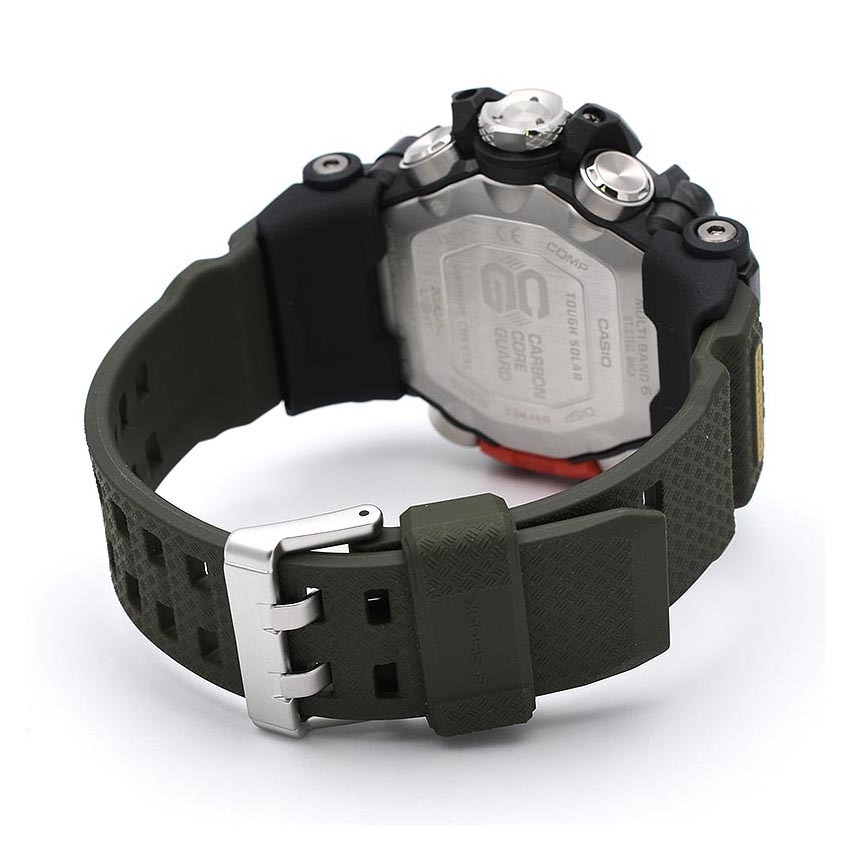 Casio G-Shock GWG-2000-1A3 Mudmaster Carbon Triple Sensor Solar Wave Ceptor Men's Watch (Black x Green) GWG2000-1A3