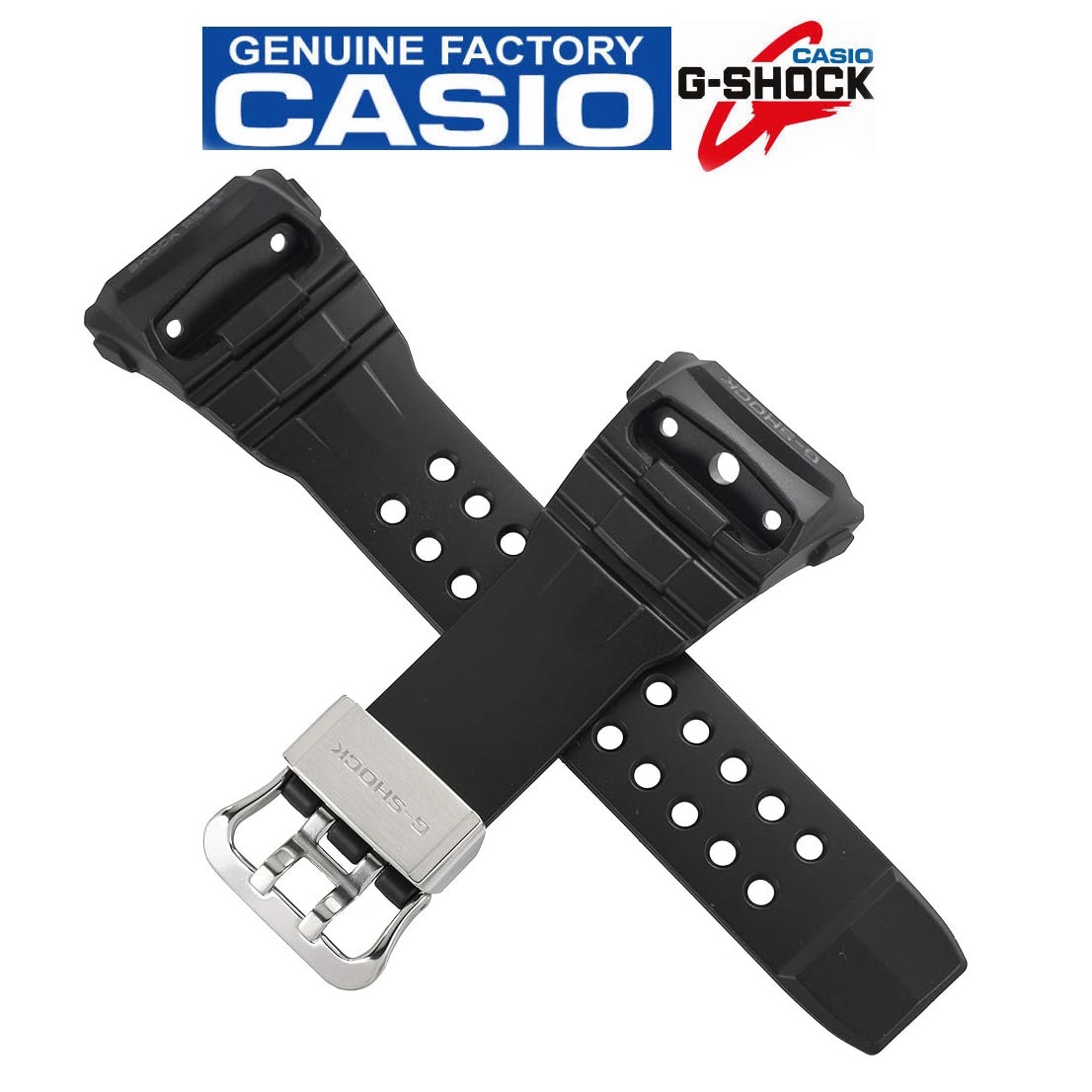 Casio G-Shock GWN-Q1000-1A / GWN-Q1000MB-1A Genuine Replacement Band (Black) (Part No: 10535018) GWNQ1000