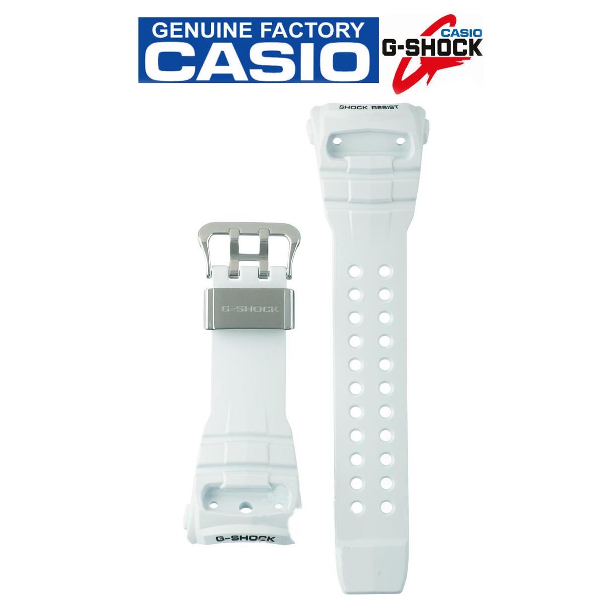 Casio G-Shock GWN-Q1000 / GWN-Q1000-7A Genuine Replacement Band (White) (Part No: 10535019)