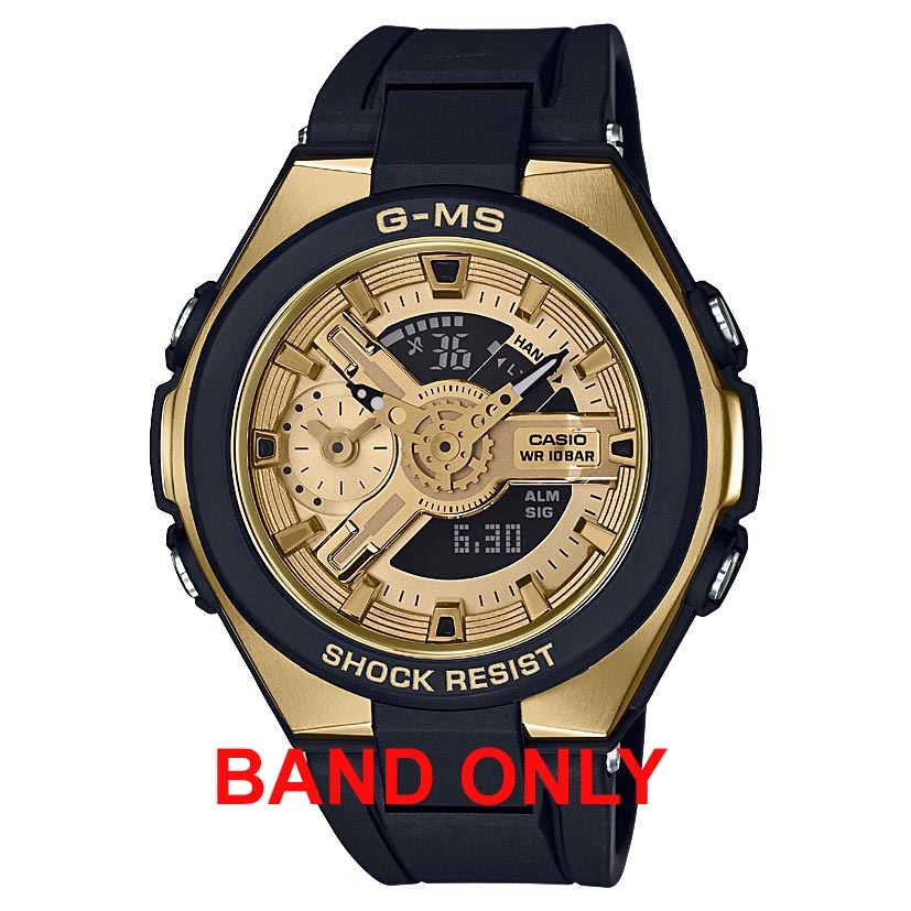 Casio Baby-G MSG-400G-1A1 / MSG-400G-1A2 Genuine Band Black Part No 10558977 ozdigitalwatch.com.au