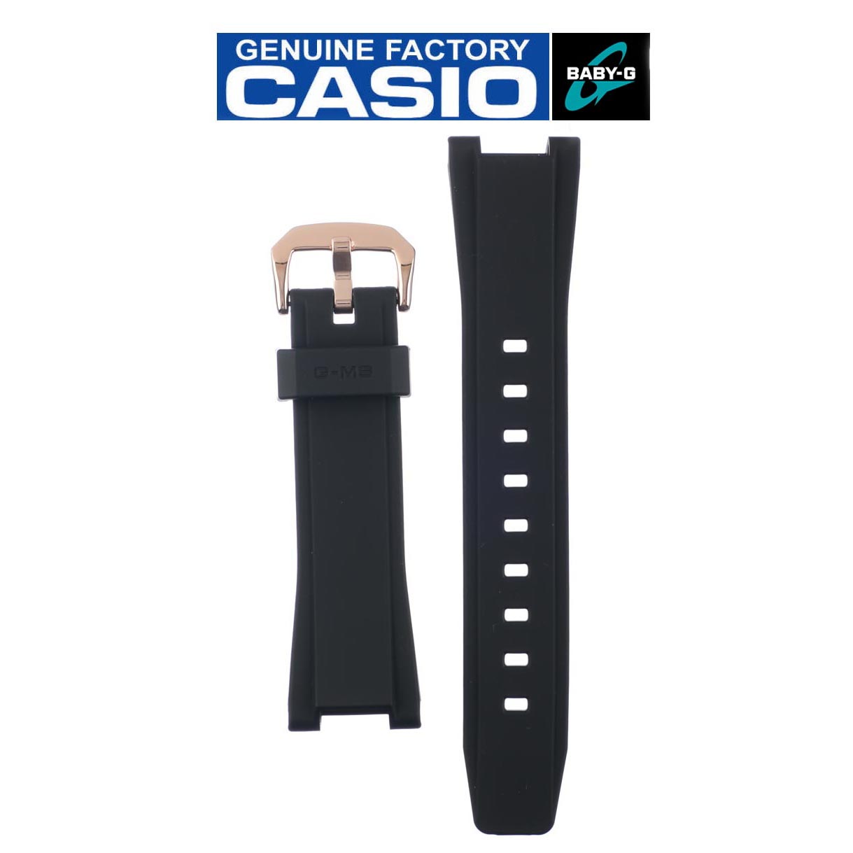 Casio Baby-G G-MS MSG-S200G-1A Genuine Replacement Band (Black) (Part No: 10569607)