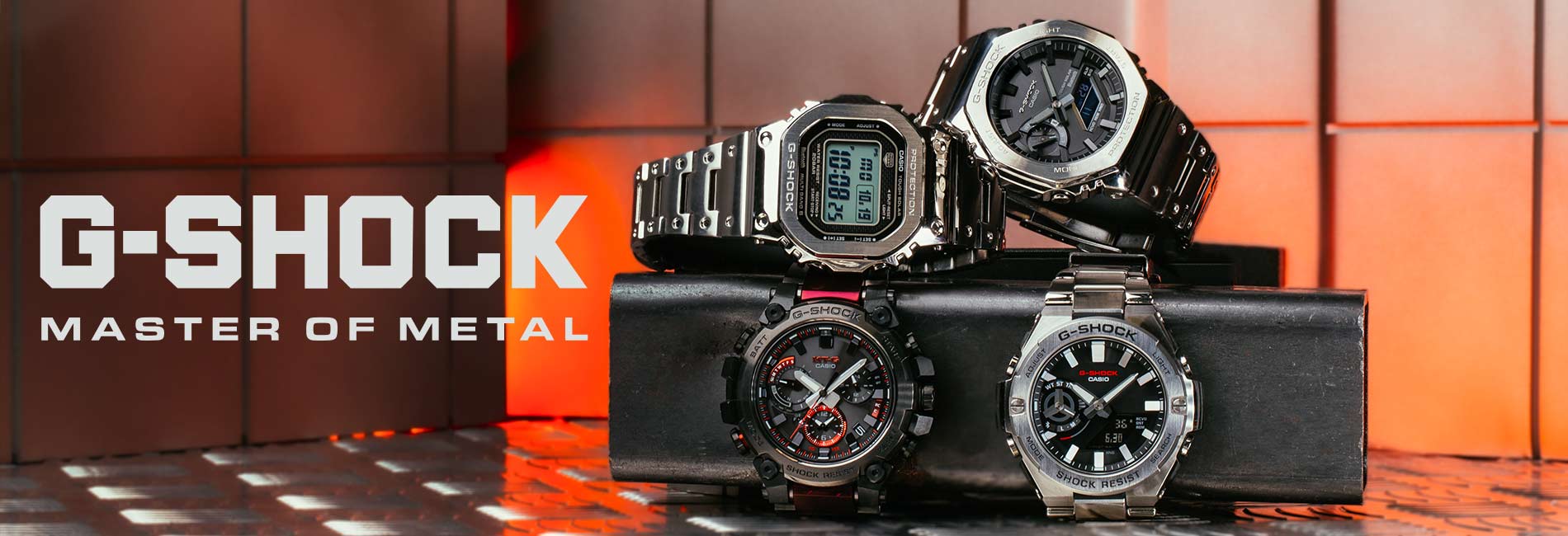 G-Shock Metal Case Watches