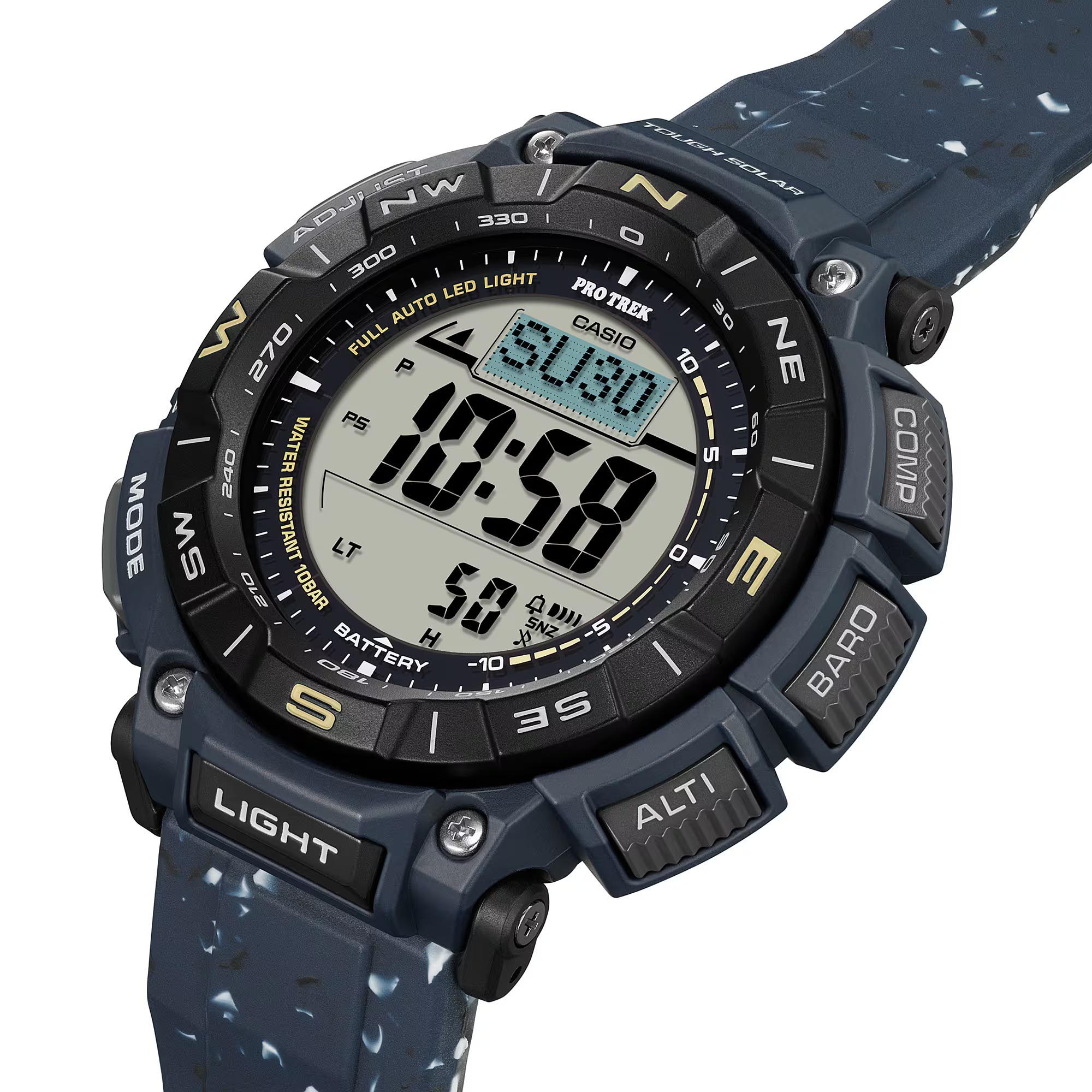 Casio PROTREK PRG-340SC-2 Climber Line Triple Sensor Solar Men Watch Blue ozDigitalWatch.com.au
