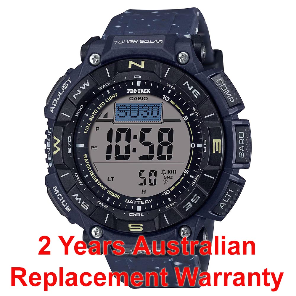 Casio PROTREK PRG-340SC-2 Climber Line Triple Sensor Solar Men Watch Blue ozDigitalWatch.com.au