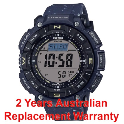 Casio PROTREK PRG-340SC-2 Climber Line Triple Sensor Solar Men Watch Blue ozDigitalWatch.com.au