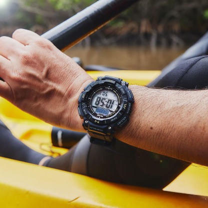 Casio PROTREK PRG-340SC-2 Climber Line Triple Sensor Solar Men Watch Blue ozDigitalWatch.com.au