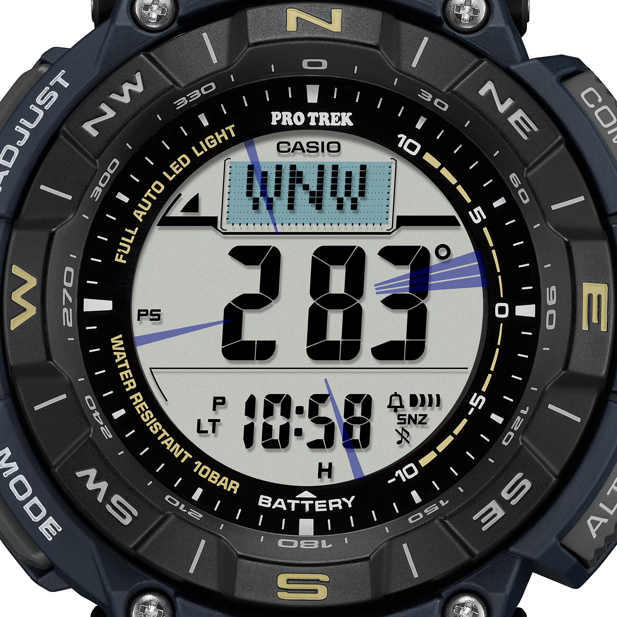 Casio PROTREK PRG-340SC-2 Climber Line Triple Sensor Solar Men Watch Blue ozDigitalWatch.com.au