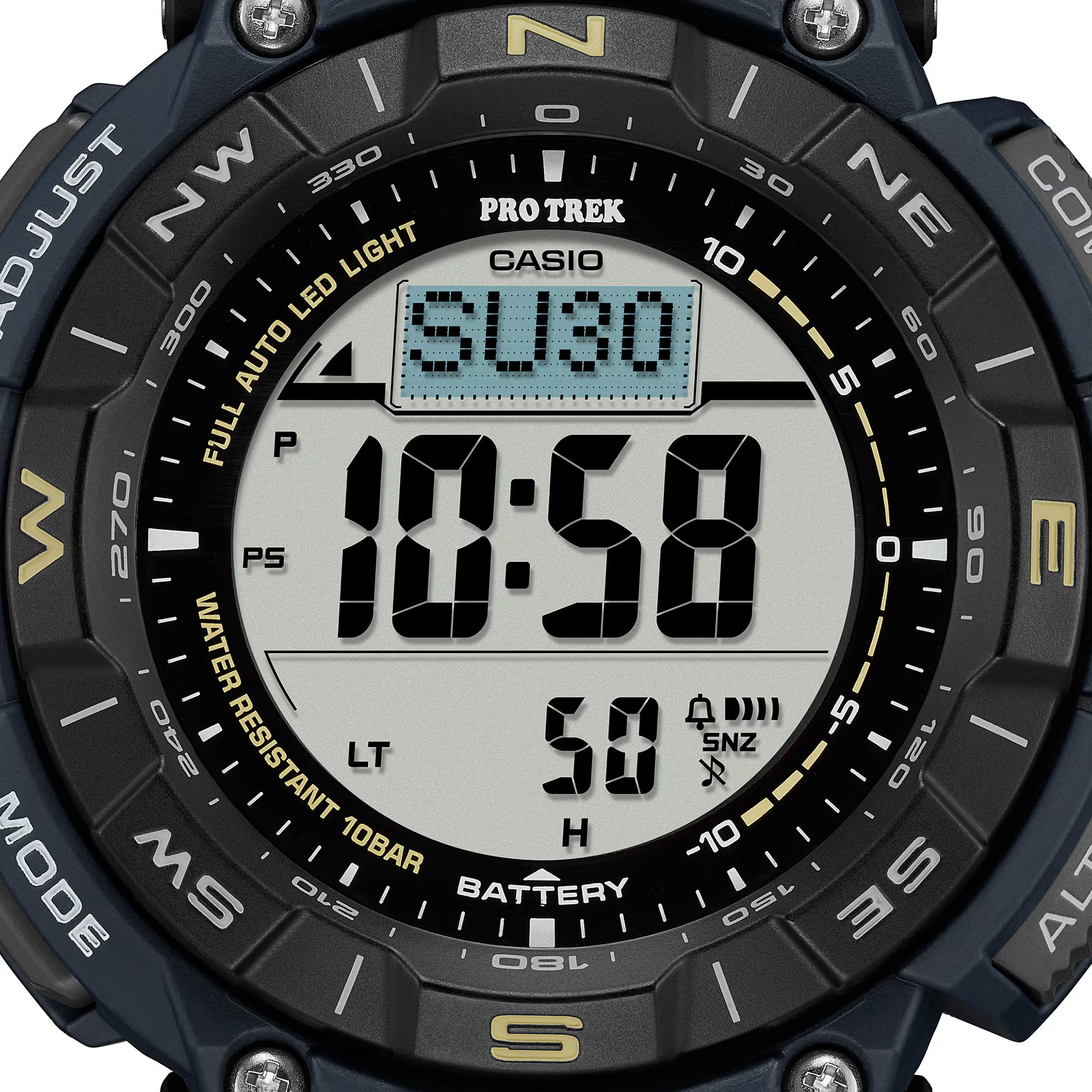 Casio PROTREK PRG-340SC-2 Climber Line Triple Sensor Solar Men Watch Blue ozDigitalWatch.com.au