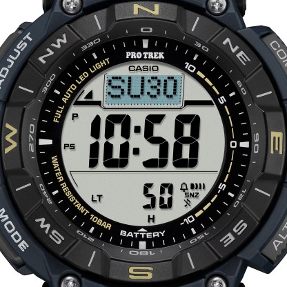 Casio PROTREK PRG-340SC-2 Climber Line Triple Sensor Solar Men Watch Blue ozDigitalWatch.com.au