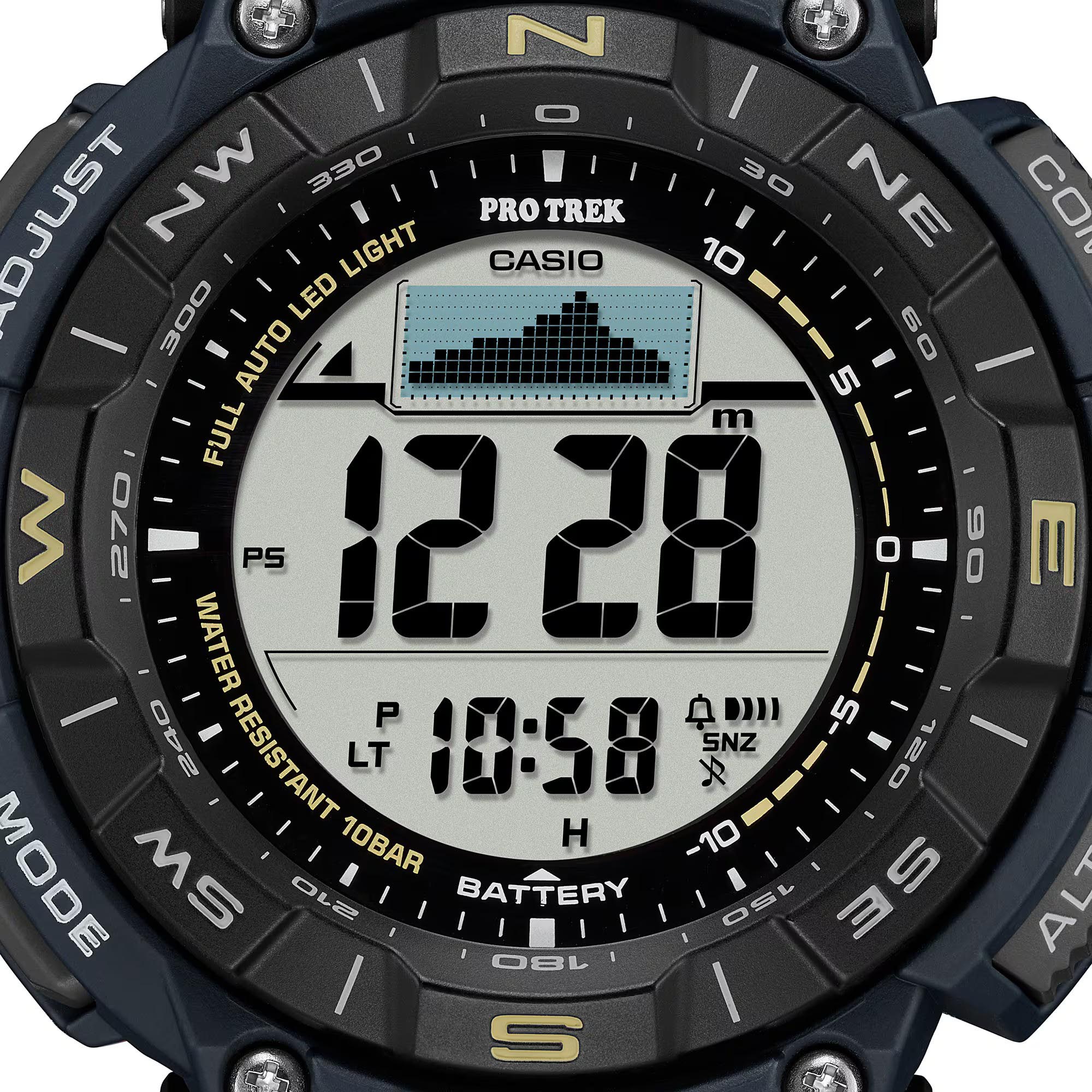 Casio PROTREK PRG-340SC-2 Climber Line Triple Sensor Solar Men Watch Blue ozDigitalWatch.com.au