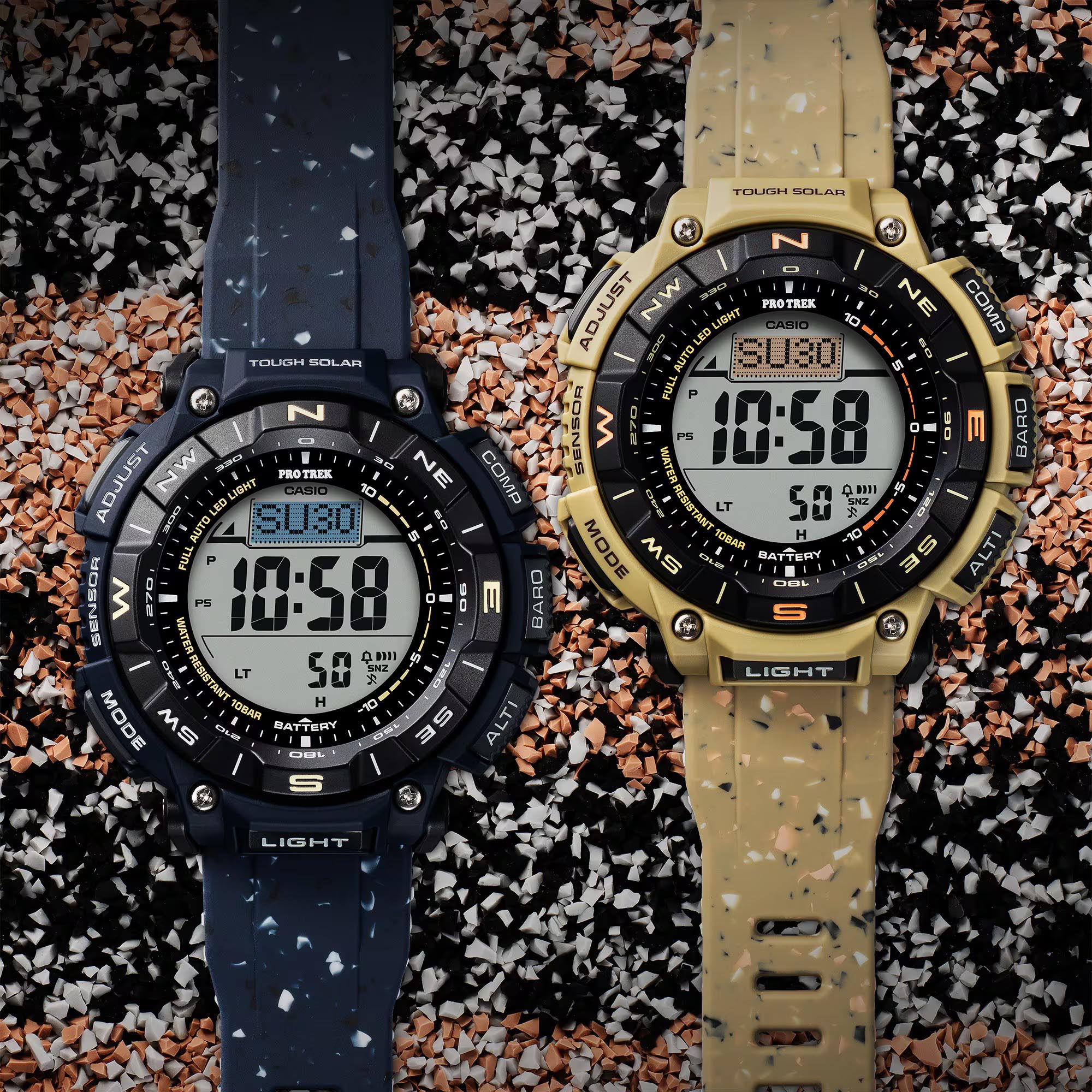 Casio PROTREK PRG-340SC-2 Climber Line Triple Sensor Solar Men Watch Blue ozDigitalWatch.com.au