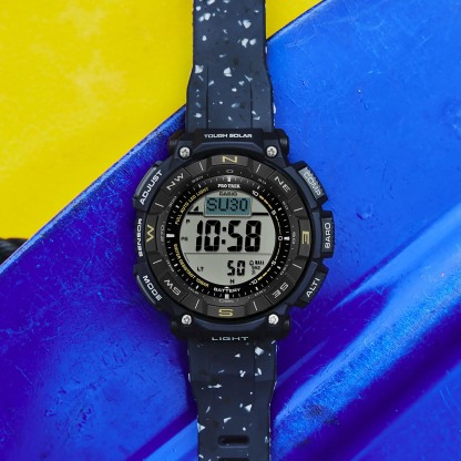 Casio PROTREK PRG-340SC-2 Climber Line Triple Sensor Solar Men Watch Blue ozDigitalWatch.com.au