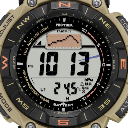 Casio PROTREK PRG-340SC-5 Climber Line Triple Sensor Solar Men Watch Beige ozDigitalWatch.com.au