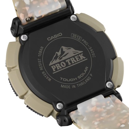 Casio PROTREK PRG-340SC-5 Climber Line Triple Sensor Solar Men Watch Beige ozDigitalWatch.com.au