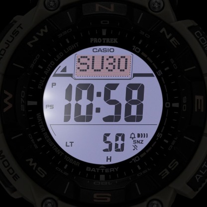Casio PROTREK PRG-340SC-5 Climber Line Triple Sensor Solar Men Watch Beige ozDigitalWatch.com.au